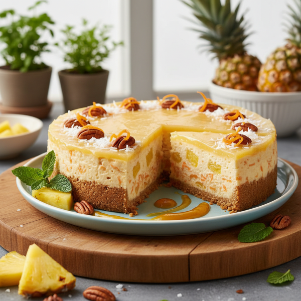 Pineapple-Carrot Cheesecake Delight recipe