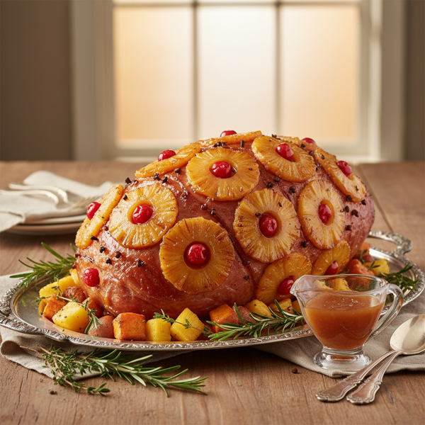 Pineapple-Glazed Spiral Ham Extravaganza recipe