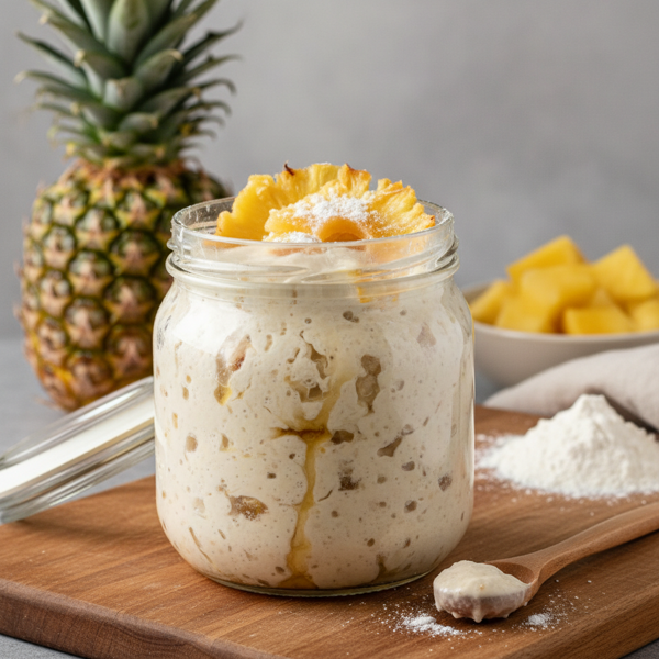 Pineapple-Infused Wild Yeast Sourdough Starter recipe