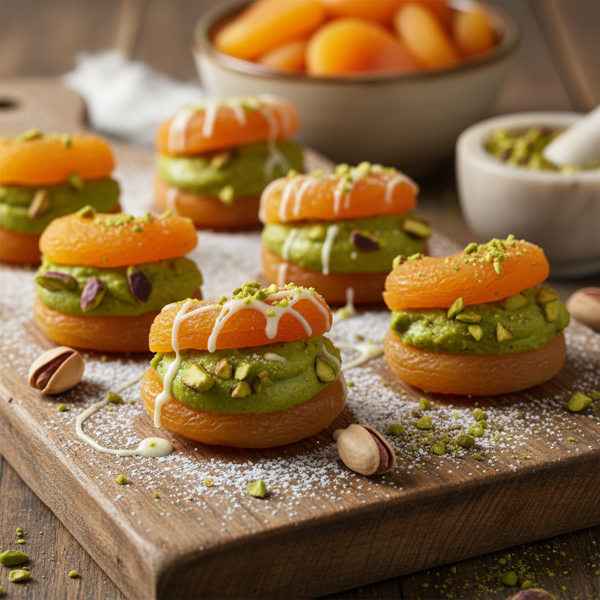 Pistachio-Stuffed Apricot Delights recipe