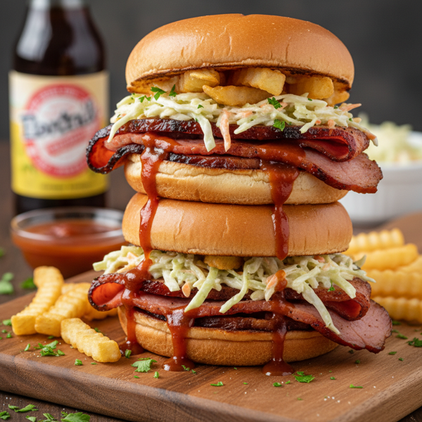 Pittsburgh-Style BBQ Ham Sandwiches recipe