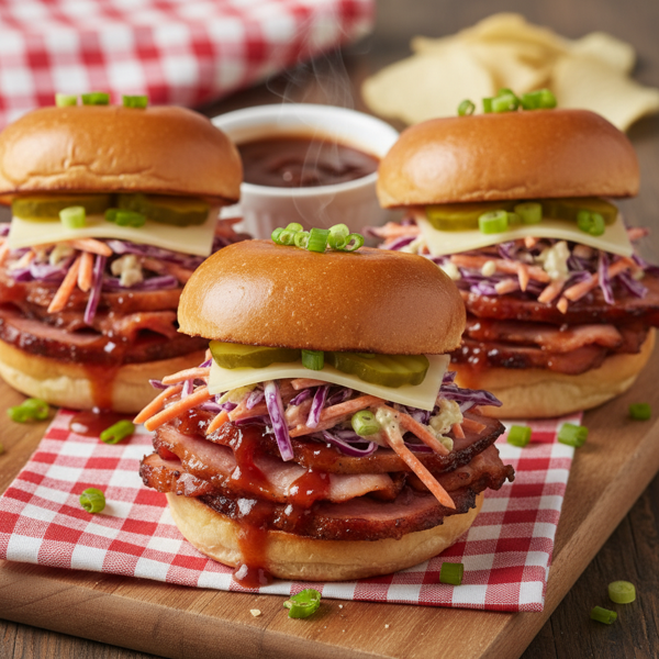 Pittsburgh-Style BBQ Ham Sliders recipe
