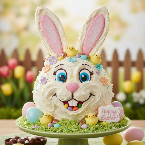 Playful Easter Bunny Cake recipe