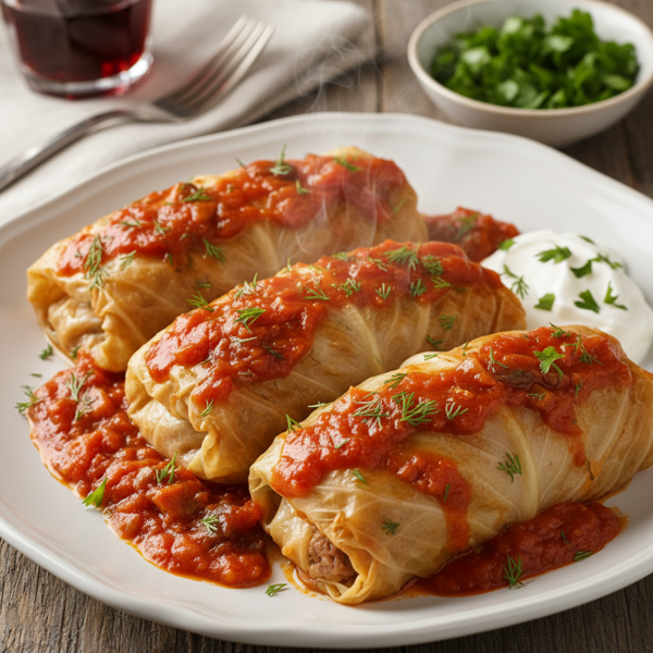 Polish Comfort: Golabki (Stuffed Cabbage Rolls) recipe
