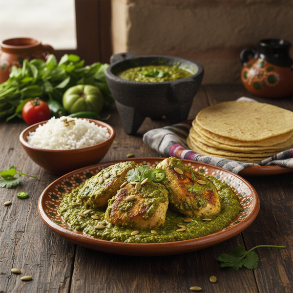 Pollo en Pipian Verde recipe