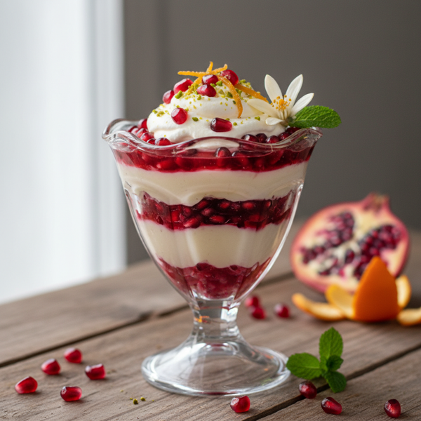 Pomegranate Delight with Orange Blossom Essence recipe