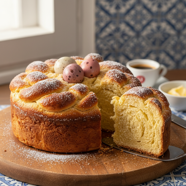 Portuguese Sweet Brioche Bread recipe
