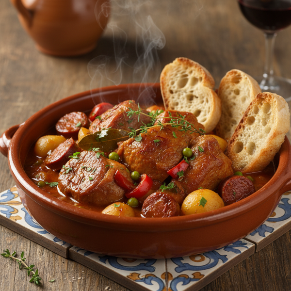 Pressure-Cooked Spanish Pork Stew recipe