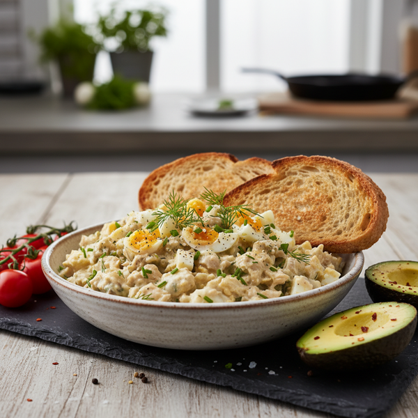 Protein-Packed Creamy Tuna & Egg Delight recipe