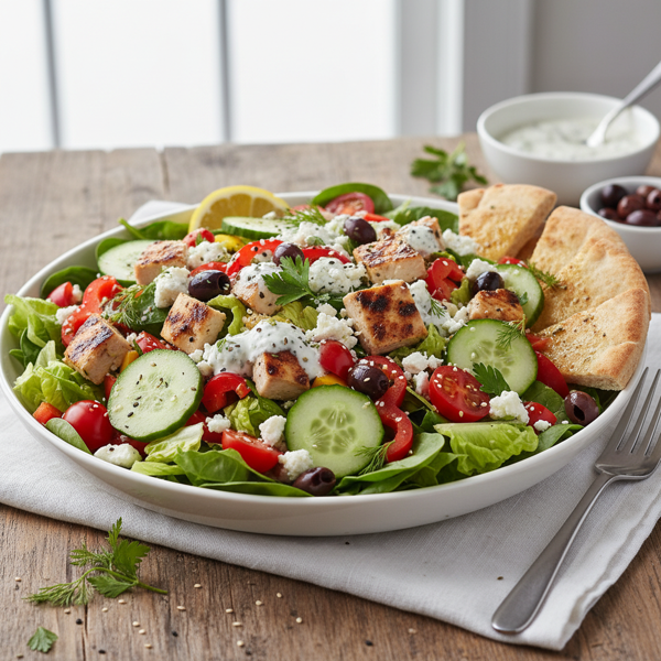 Protein-Packed Greek Chicken Salad Delight recipe
