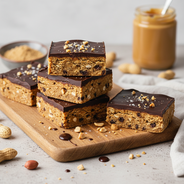 Protein-Packed No-Bake Peanut Butter Soy Bars recipe