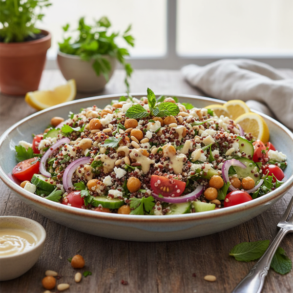Protein-Packed Quinoa Tabouli Salad recipe