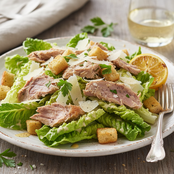 Protein-Packed Tuna Caesar Salad recipe
