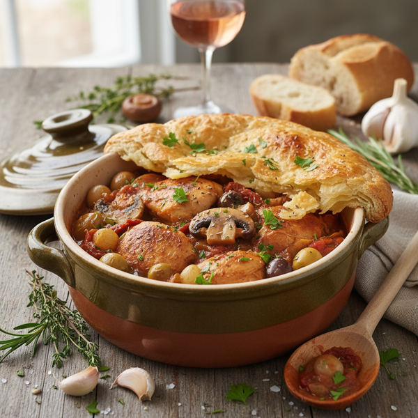 Provencal Chicken and Mushroom Stew recipe