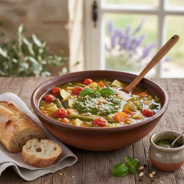Provencal Vegetable Soup with Pistou recipe