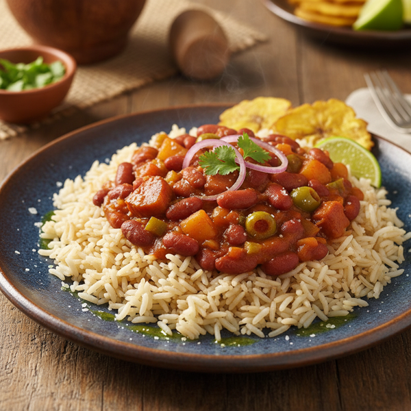 Puerto Rican Red Beans and Rice recipe