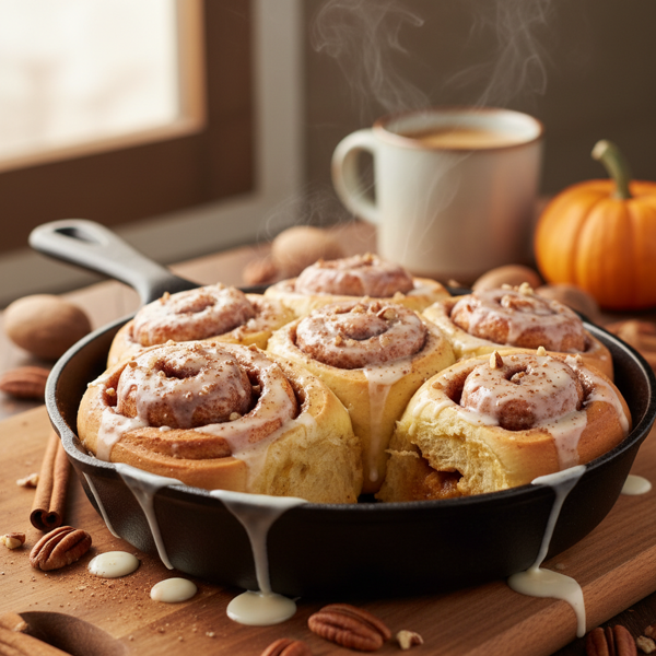 Pumpkin-Infused Cinnamon Roll Delights recipe