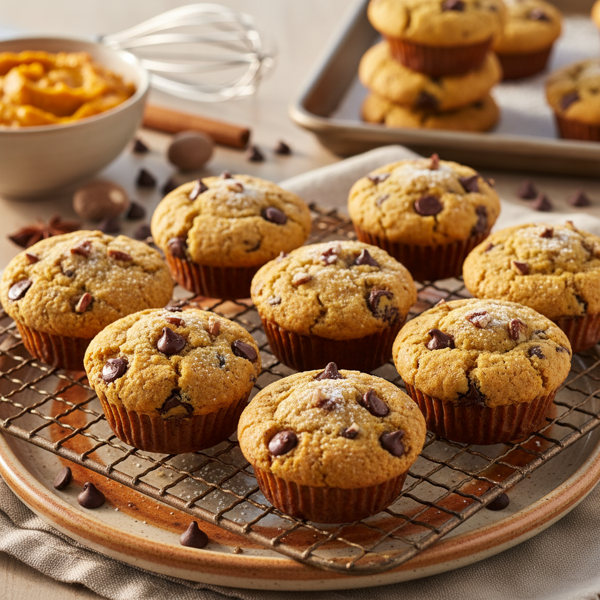 Pumpkin Chocolate Chip Muffin Cookies recipe
