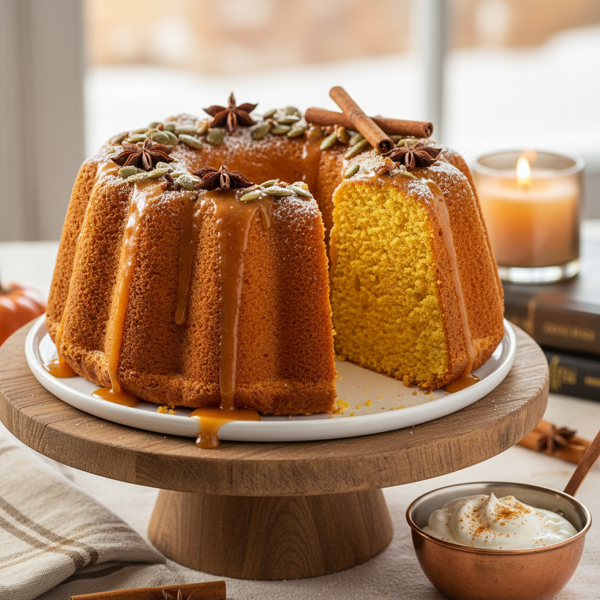 Pumpkin Spice Angel Food Cake recipe