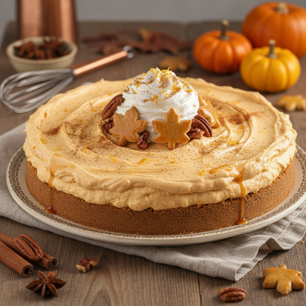 Pumpkin Spice Fluff Pie recipe