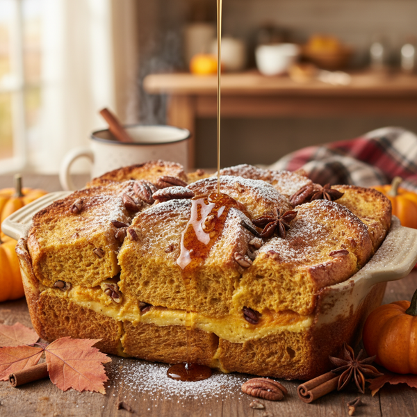 Pumpkin Spice French Toast Bake recipe