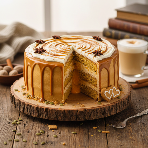 Pumpkin Spice Latte Surprise Cake recipe