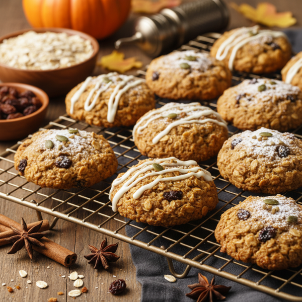 Pumpkin Spice Oatmeal Raisin Delights recipe