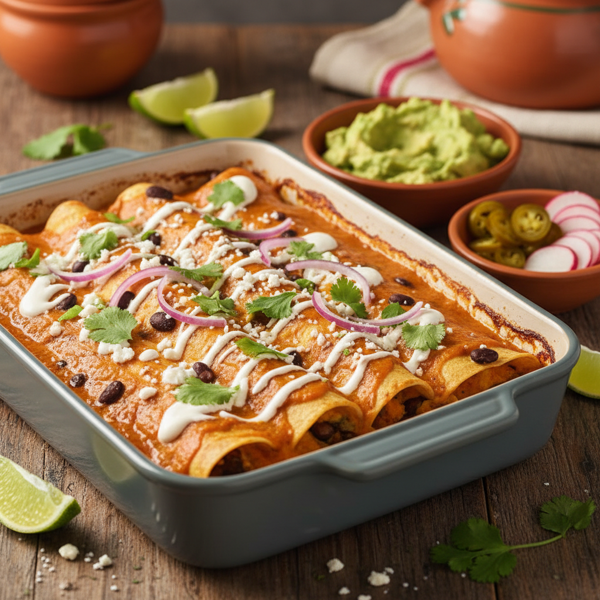 Pumpkin & Cheese Enchiladas Fiesta recipe