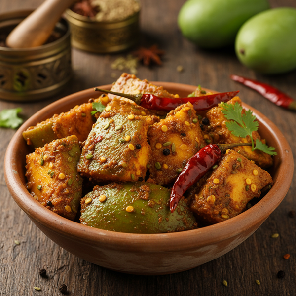 Punjabi Spiced Mango Pickle recipe