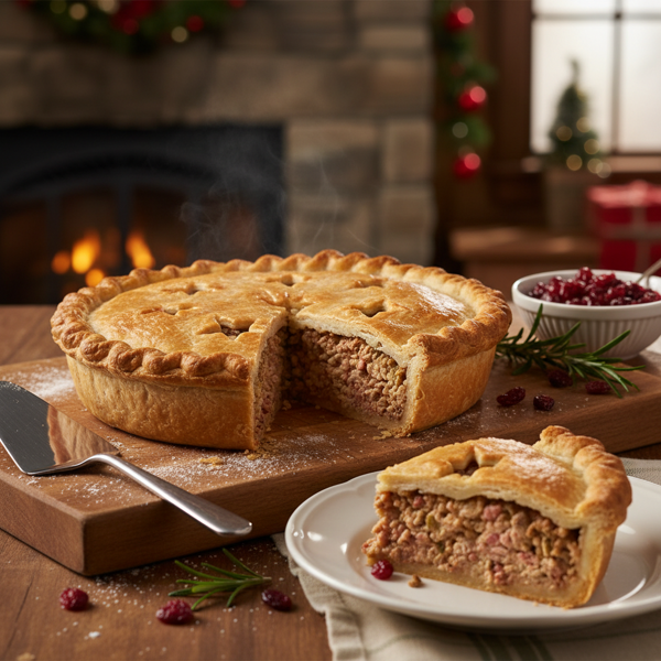 Quebec Christmas Meat Pie (Tourtière) recipe