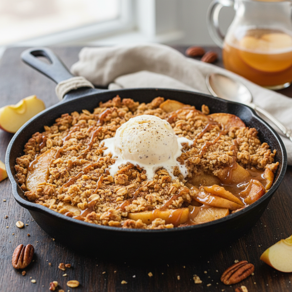 Quick Caramelized Apple Crisp recipe