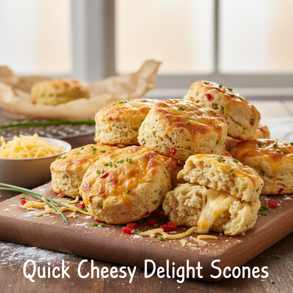 Quick Cheesy Delight Scones recipe