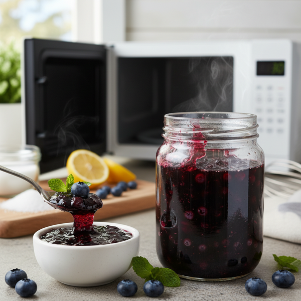 Quick Microwave Blueberry Preserve recipe