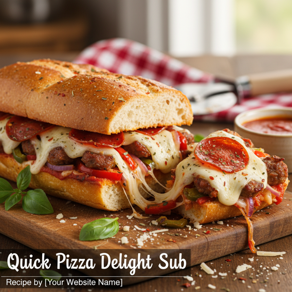 Quick Pizza Delight Sub recipe