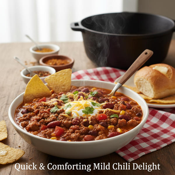 Quick & Comforting Mild Chili Delight recipe