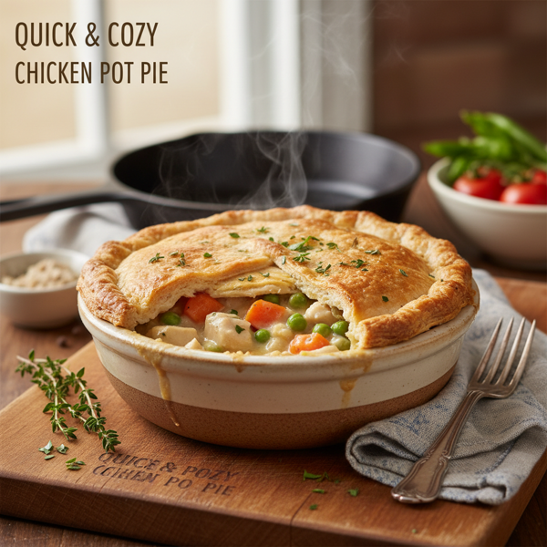 Quick & Cozy Chicken Pot Pie recipe