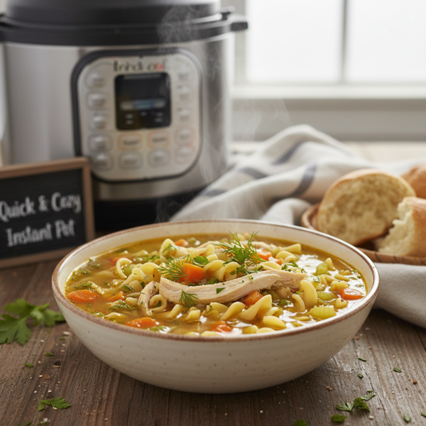 Quick & Cozy Instant Pot Chicken Noodle Soup recipe