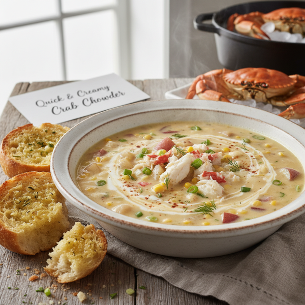 Quick & Creamy Crab Chowder recipe