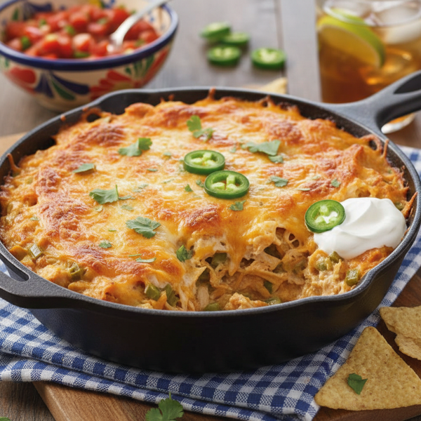 Quick & Creamy King Ranch Chicken Bake recipe