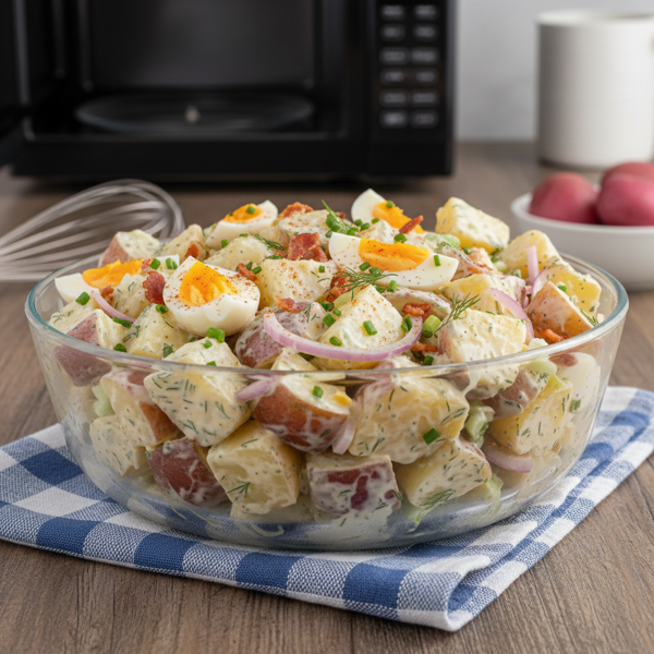 Quick & Creamy Microwave Potato Salad recipe