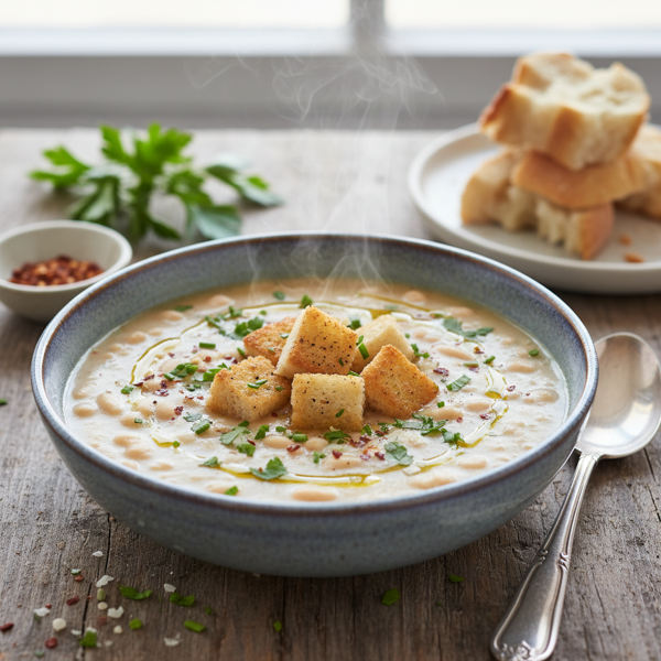 Quick & Creamy White Bean Soup recipe