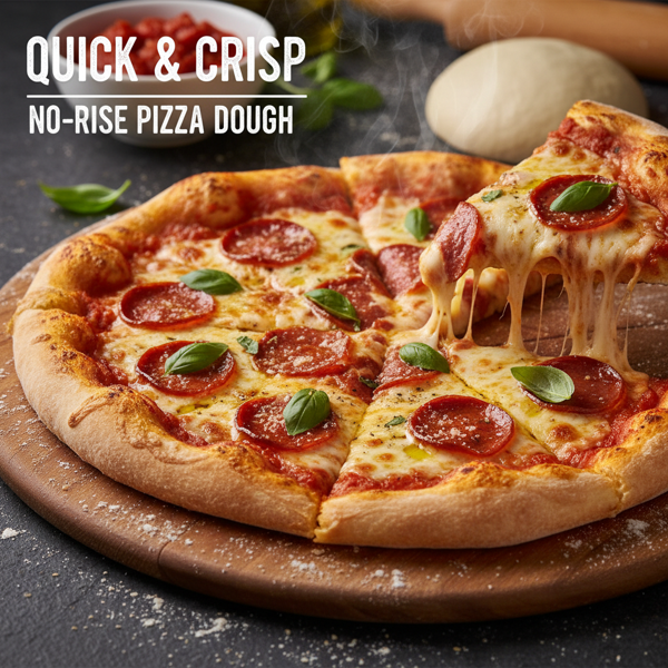 Quick & Crisp No-Rise Pizza Dough recipe
