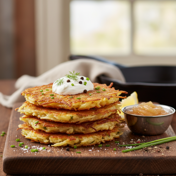 Quick & Crispy Potato Pancakes recipe