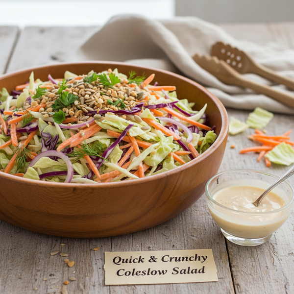 Quick & Crunchy Coleslaw Salad recipe