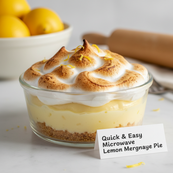 Quick & Easy Microwave Lemon Meringue Pie recipe