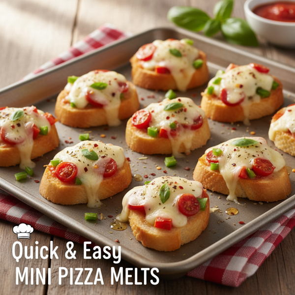 Quick & Easy Mini Pizza Melts recipe