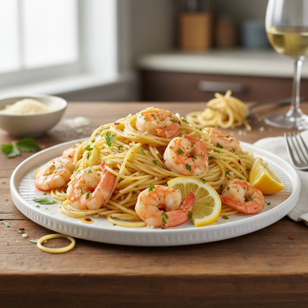 Quick & Easy Shrimp Scampi with Angel Hair recipe