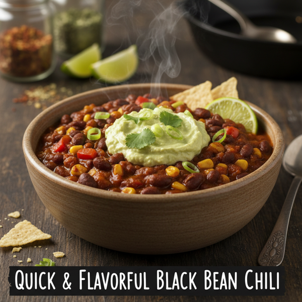Quick & Flavorful Black Bean Chili recipe