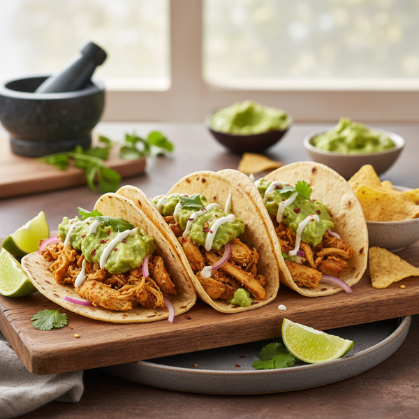 Quick & Flavorful Vegan Chick'n Guacamole Tacos recipe
