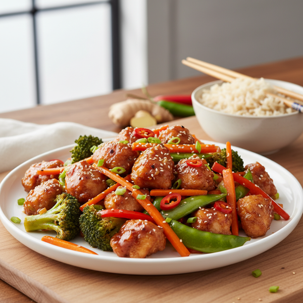 Quick & Healthy General Tso's Chicken Stir-Fry recipe